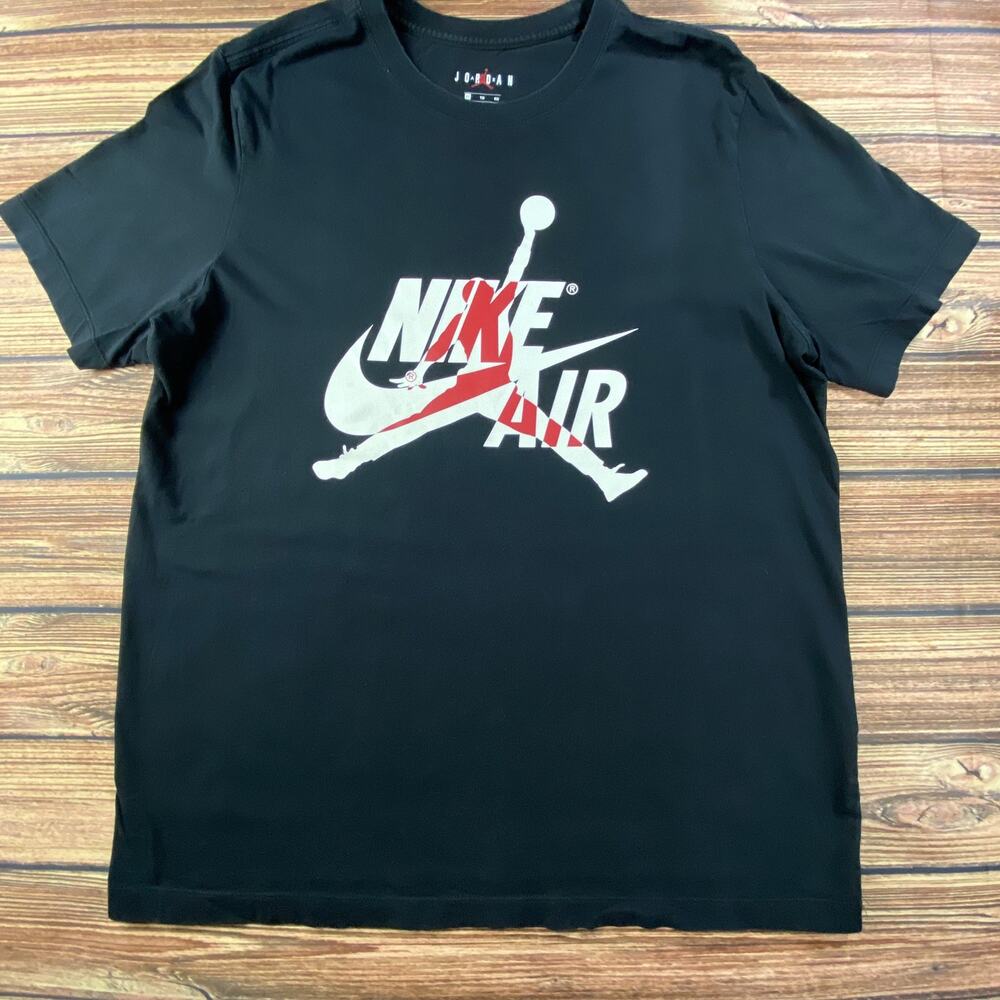 Nike Air Jordan Jumpman Logo T Shirt Men’s XL Black Graphic Athletic